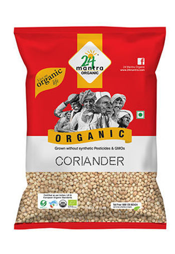 24 Mantra Organic Coriander Seeds (7 OZ - 200 GM)