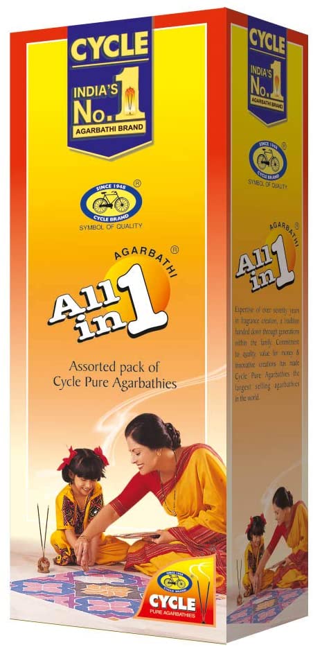 Cycle Brand All In One Agarbathi (120 STICKS)
