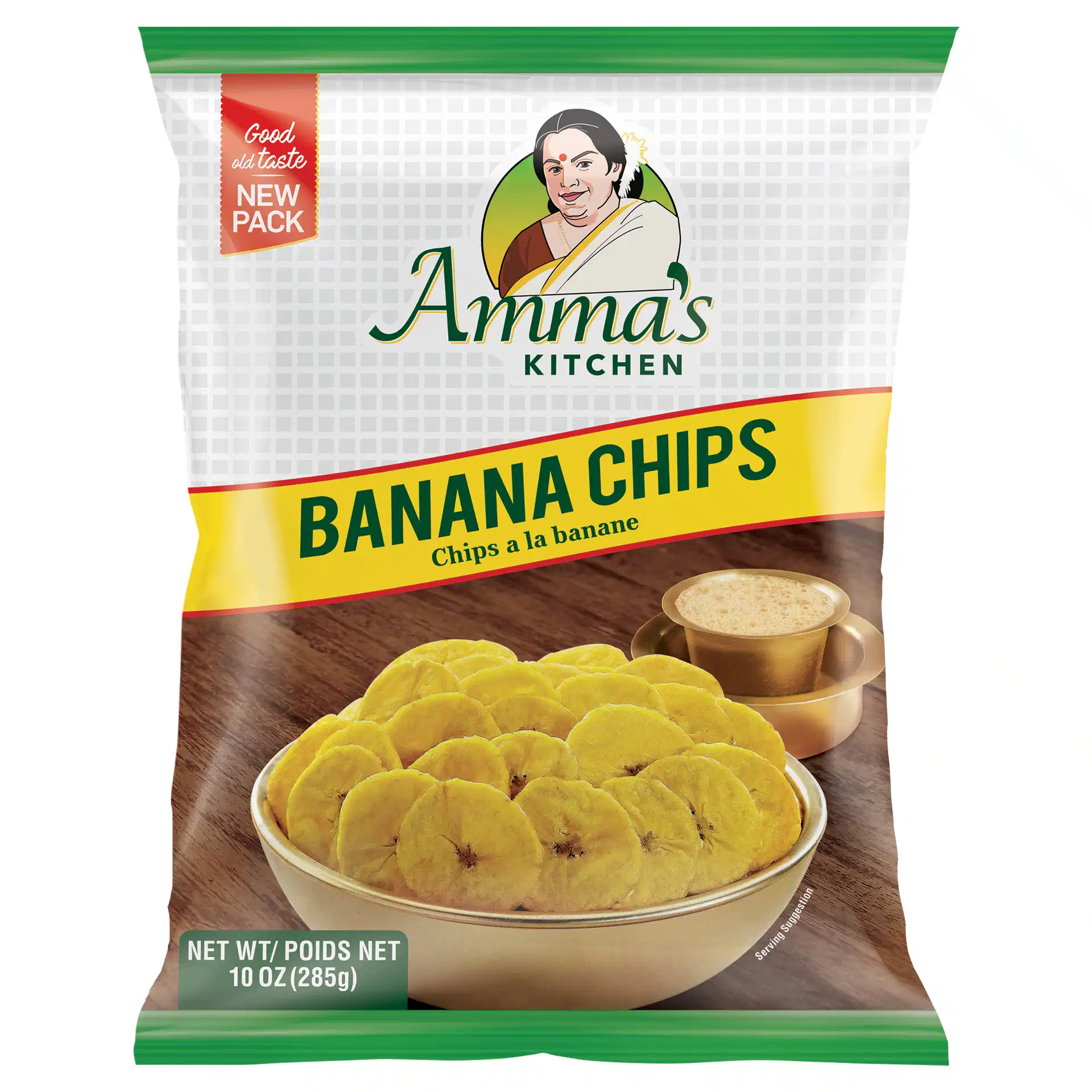 Amma's Kitchen Yellow Banana Chips - 10 OZ (285 GM)