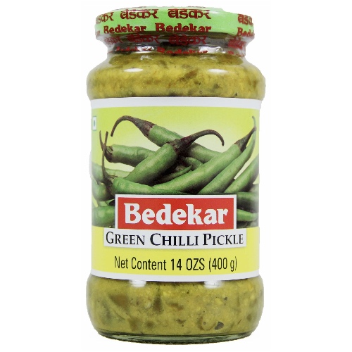 Bedekar Green Chilli Pickle 14 Oz
