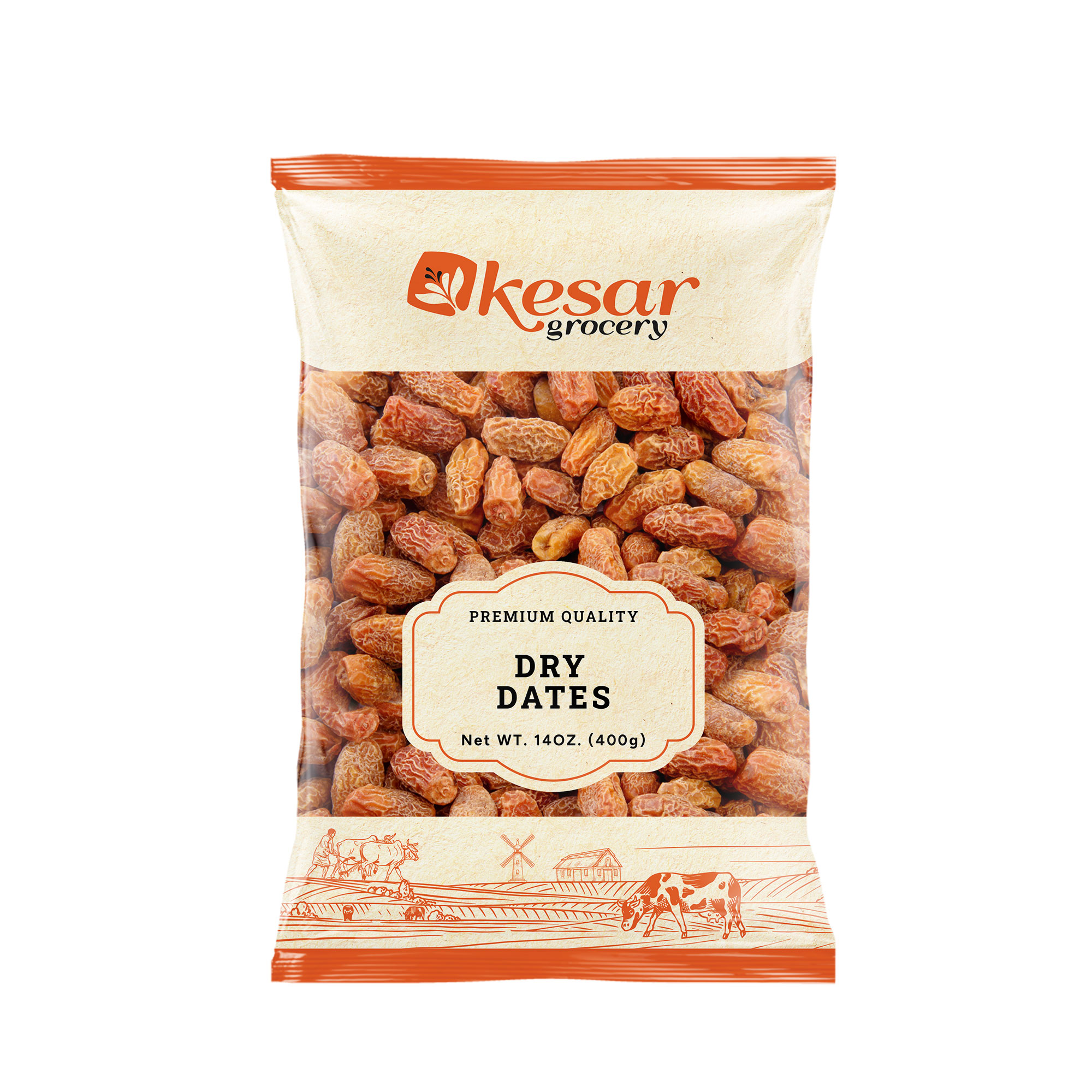 Kesar Dry Dates (Yellow) - 14 OZ