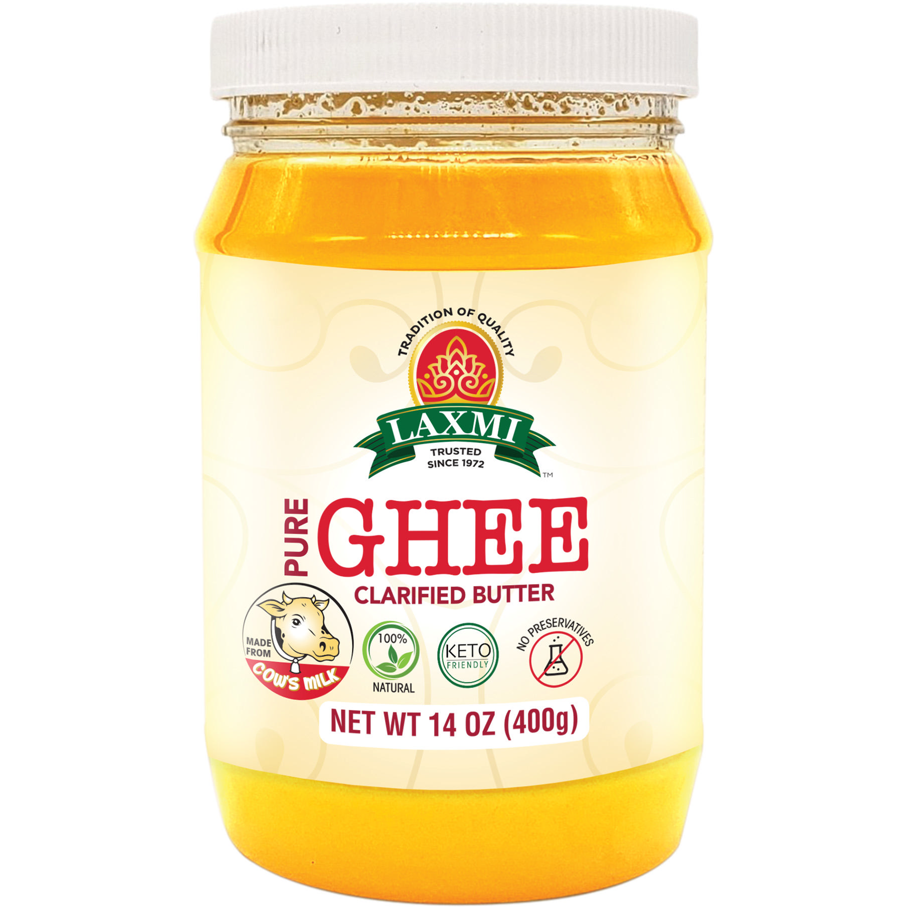 Laxmi Pure Cow Ghee  - 14 OZ