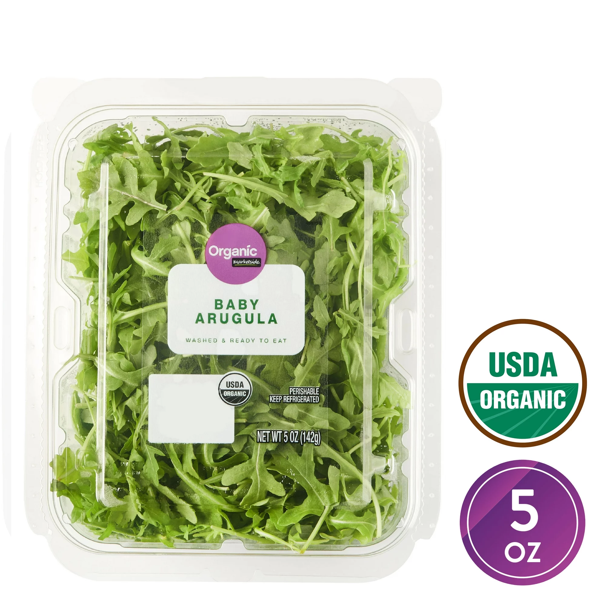 Marketside Organic Baby Arugula Salad, 5 oz Clam Shell, Fresh