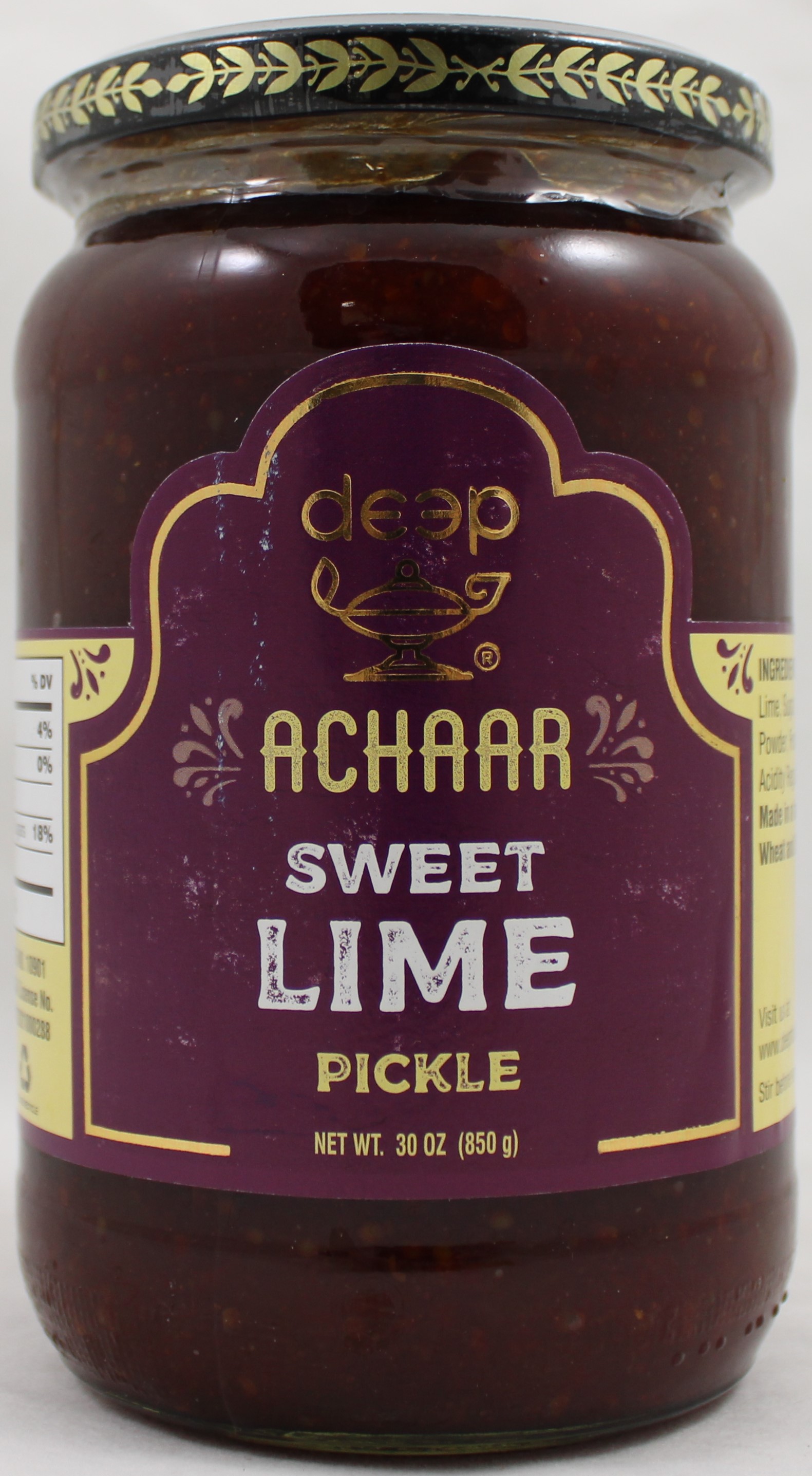 Deep Sweet Lime Pickle - 850 GM