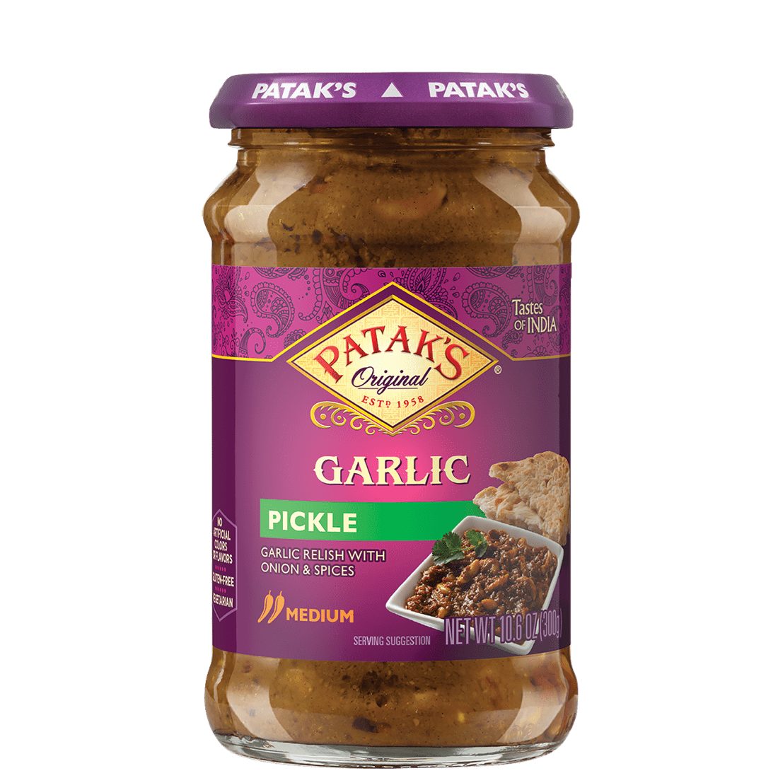 Patak'S Garlic Pickle (MEDIUM) - 10 OZ