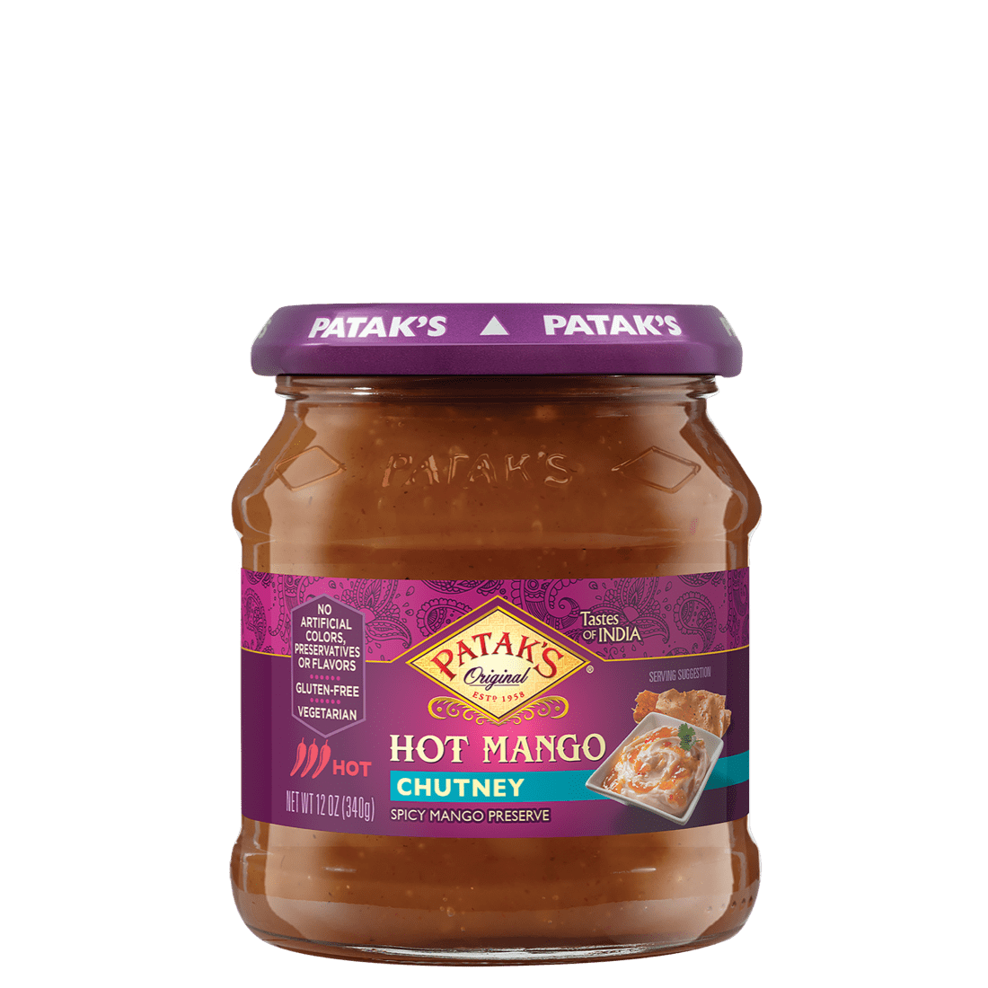 Patak'S Mango Chutney (HOT) - 12 OZ