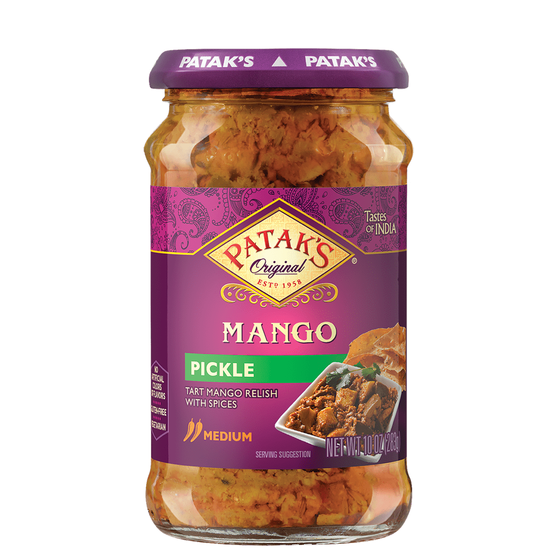 Patak'S Mango Pickle (MEDIUM) - 10 OZ