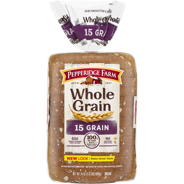 Pepperidge Farm Whole Grain 15 Grain Bread Loaf (24 OZ)