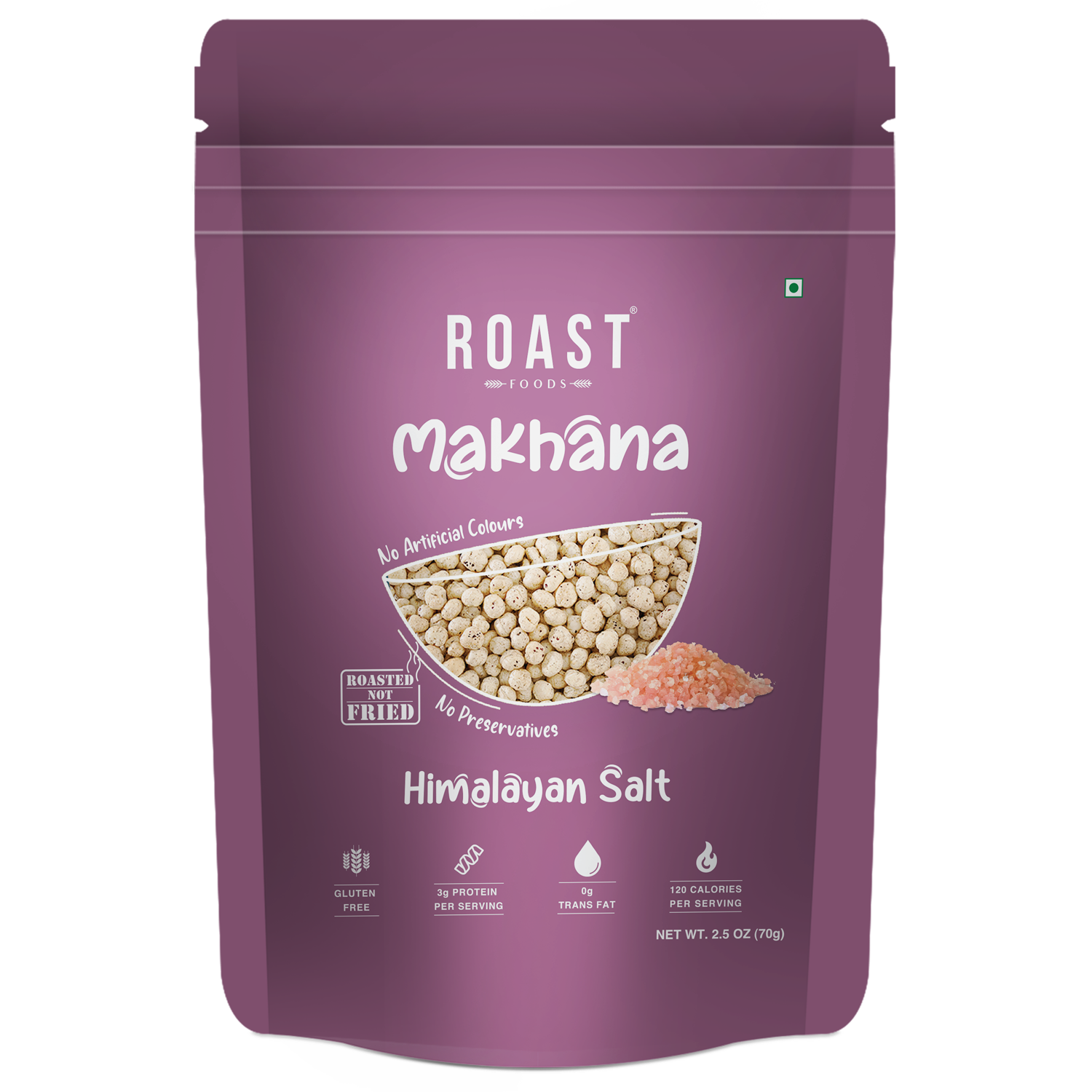 Roast Foods Foxnuts - Himalayan Salt (70 Gm)