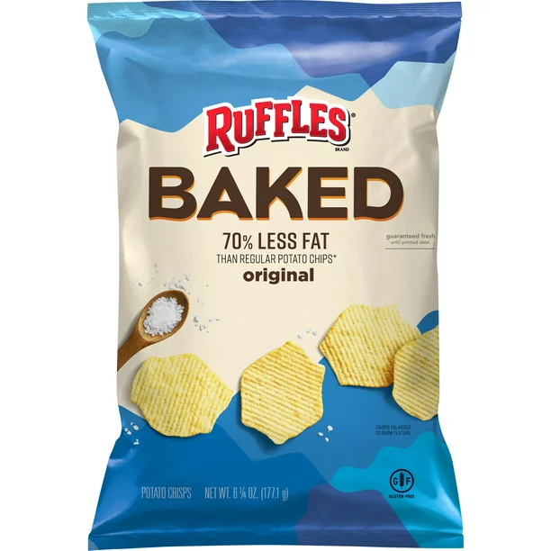 Ruffles Baked Original Potato Crisps, 6.25 Oz.