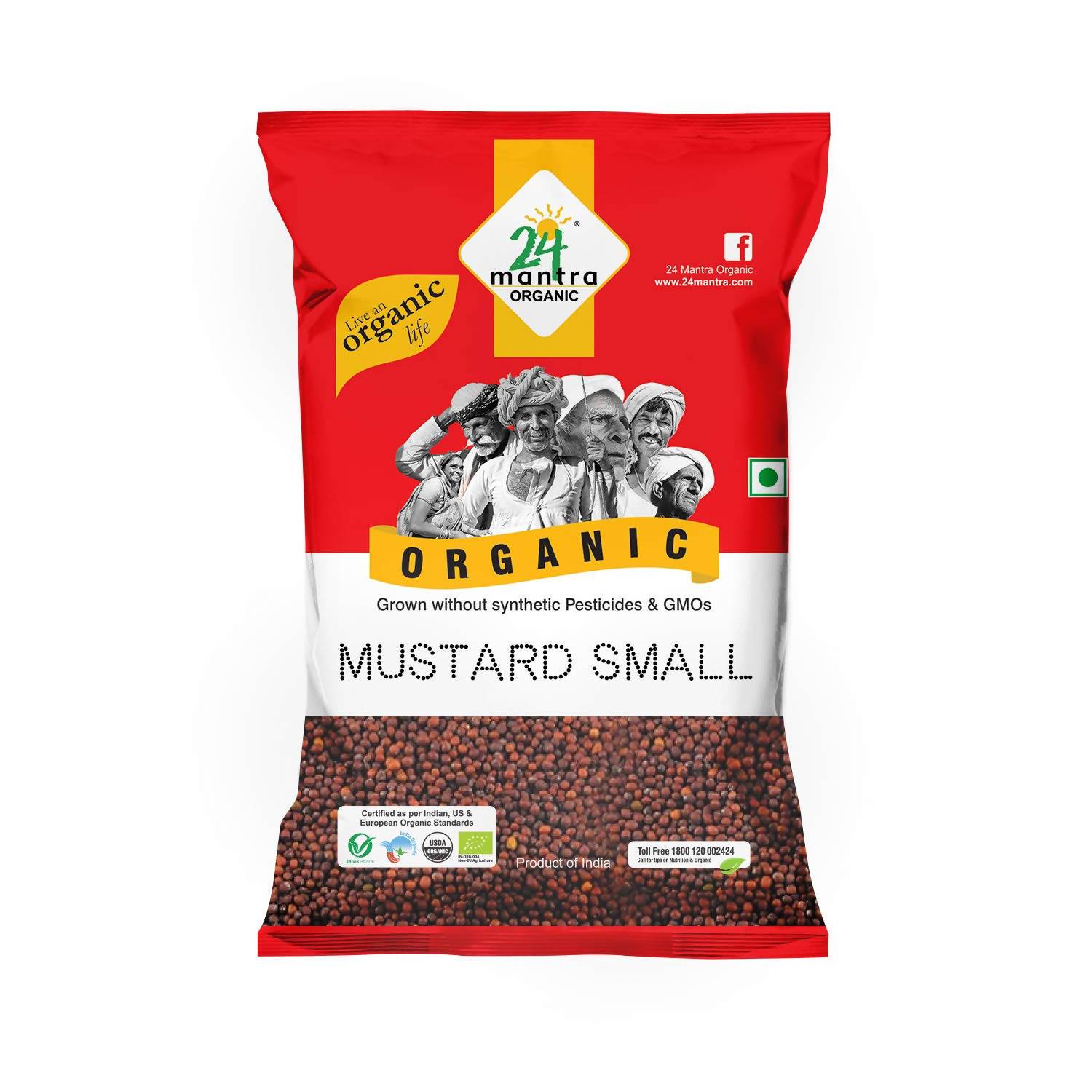 24 Mantra Organic Mustard Seed Small (200 GM)
