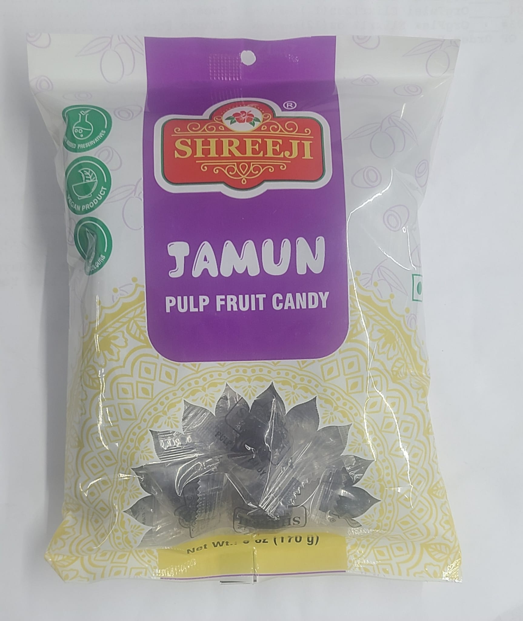Shreeji Jamun Pulp Fruit Candy - 170 GM