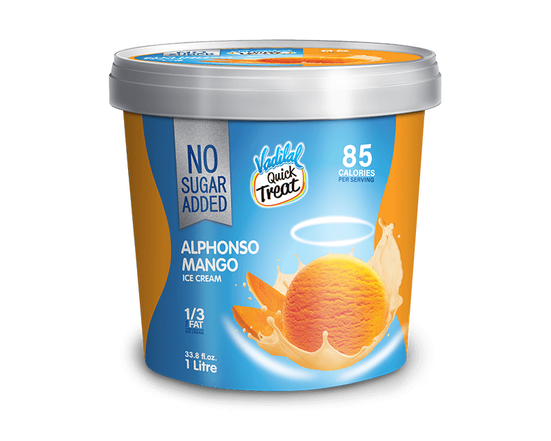 Vadilal Mango Ice Cream (NO SUGAR ADDED - 1 LTR)