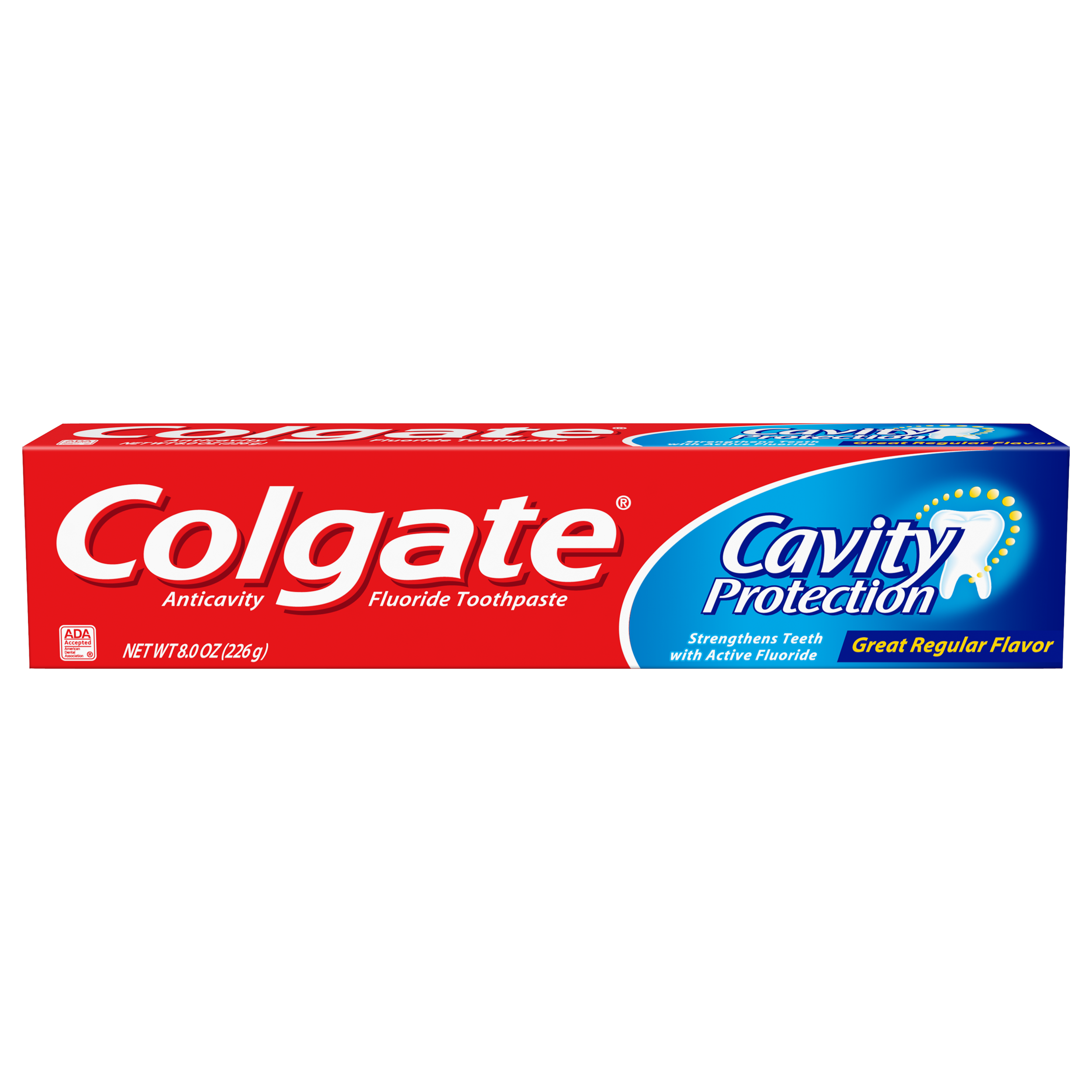 Colgate Cavity Protection Toothpaste with Fluoride, Great Regular Flavor - 6 OZ