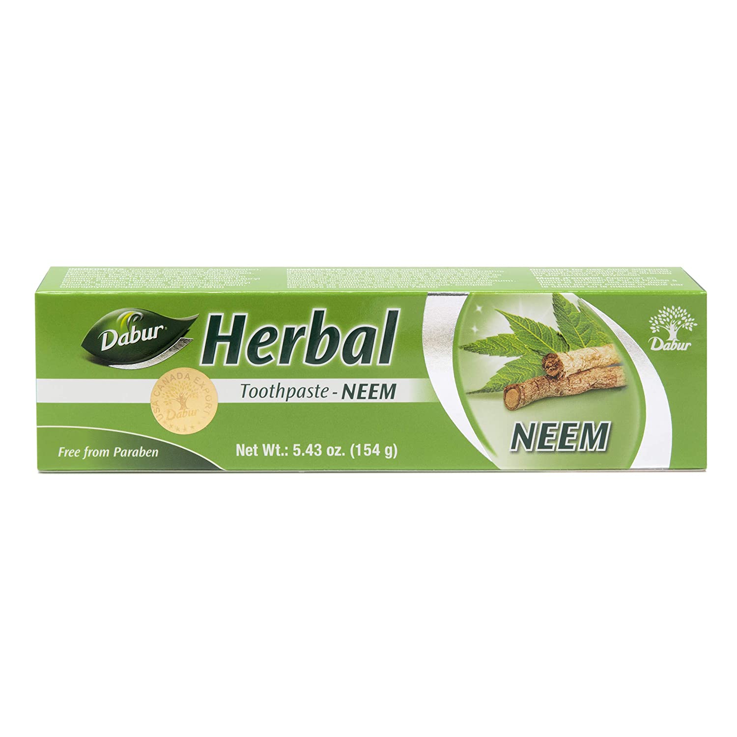 Dabur Herbal Neem Toothpaste (154 GM-5.43 OZ)