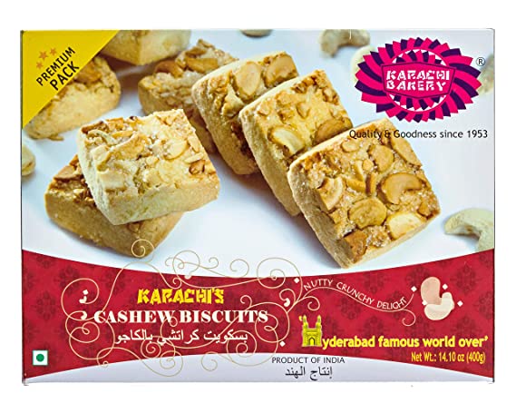 Karachi Bakery Cashew Biscuits (14.1 OZ - 400 GM)