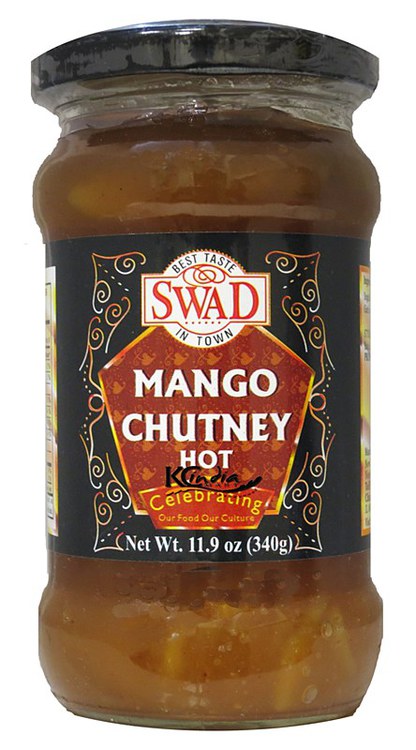Swad Mango Chutney Hot 12 OZ