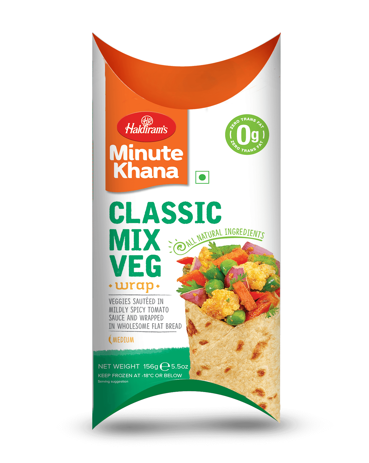 Haldiram Classic Mix Veg Desi Wrap (156 GM)