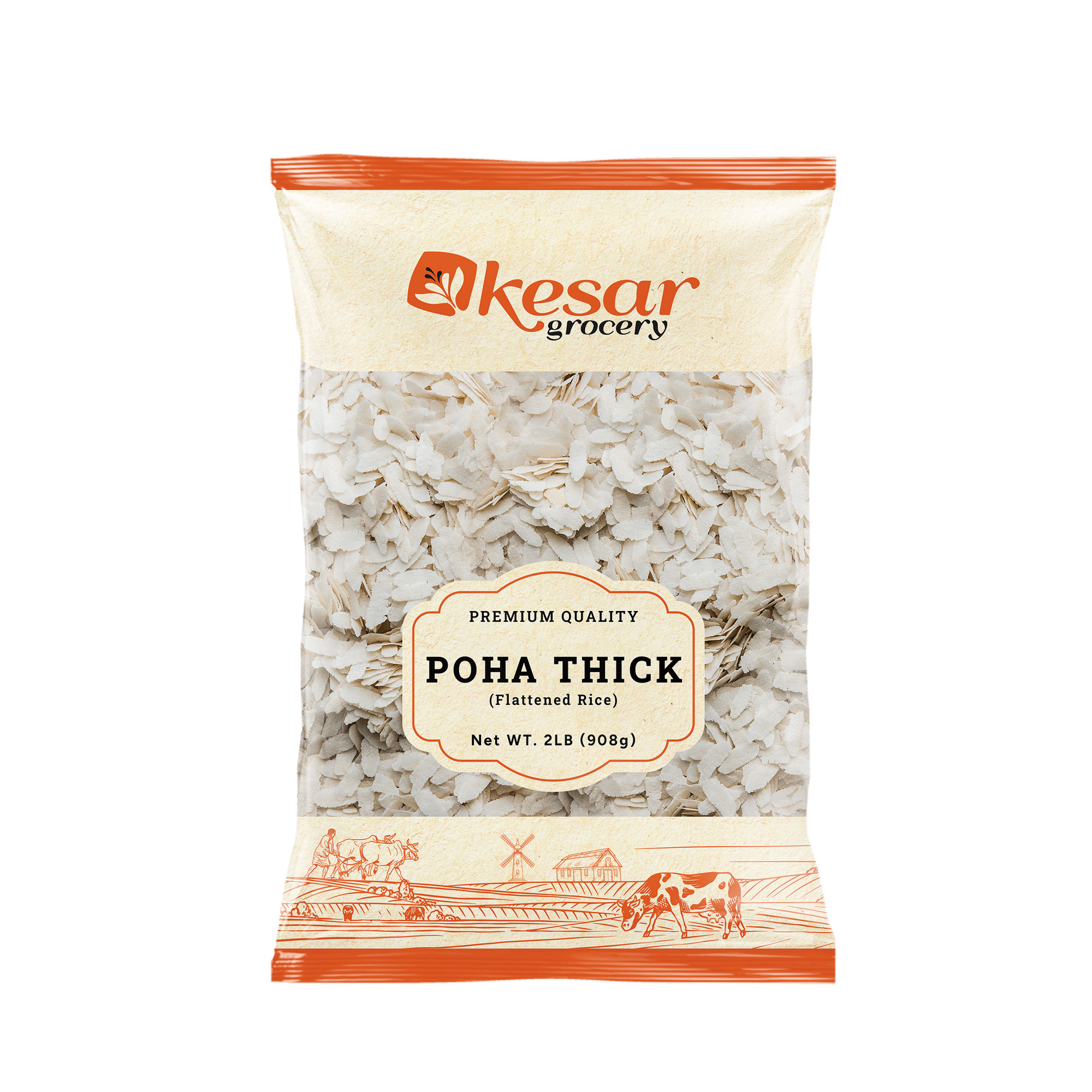 Kesar Poha Thick, Flattened Rice 2lb (908g)