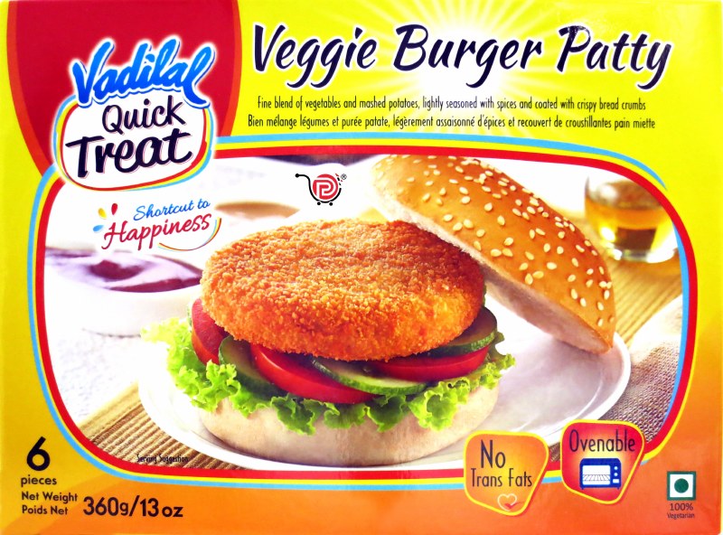 Vadilal Veggie Burger Patty (360 GM -13 OZ)
