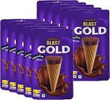 Chocoblast Chocolate Flavored Choco Filled Waffle Cone (18 GM*5)